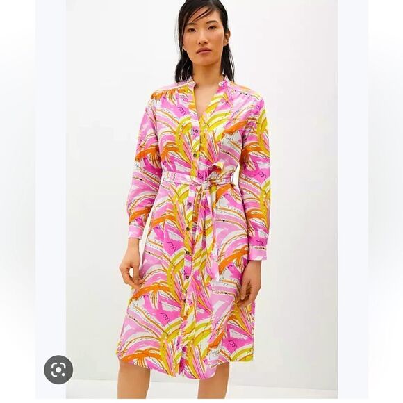 Vera for Anthropologie Confetti midi shirt dress